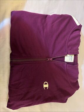 Champion Zip-Up Hoodie in Plum